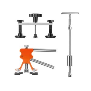 69 pcs dent repair kit, auto car body paintless dent removal tool kit, golden lifter, bridge puller, slide hammer tool kit for automobile body, washing machine, refrigerator