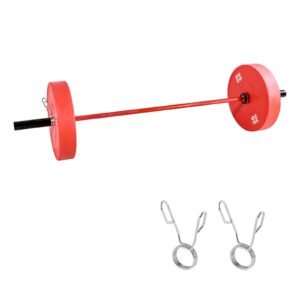 6ft barbell bar, fits 2 inch weight plates, barbell bar with knurled grip for strength training, weightlifting, squat, deadlift, bench press, curl, overhead press, 700lbs/317kg capacity