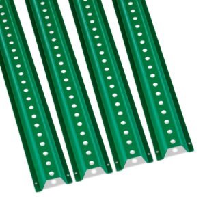 6ft u channel sign post, 4pack green heavy duty steel fixed fence post, steel fence u channel sign for garden, courtyard, farm or traffic intersection