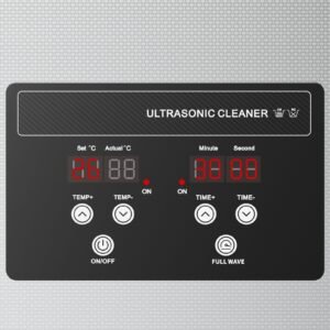 6l ultrasonic cleaner, professional ultrasonic cleaner machine with cleaning basket & digital display, 120w stainless steel 40khz cleaning machine for watches, razors, jewelry, coins and more