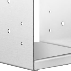 6"x 6" post base, 10pcs stainless steel adjustable post anchor bracket(internal 5.9 x 5.5"), adjustable post base for pavilion deck porch handrail railing support decorative anchor plate
