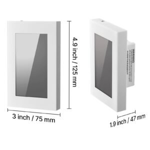 7 day programmable thermostat, home thermostats for radiant underfloor heating cable, heat pump, with gfci & sensitive sensor, lcd touchscreen, energy efficient, gray white (without wifi)