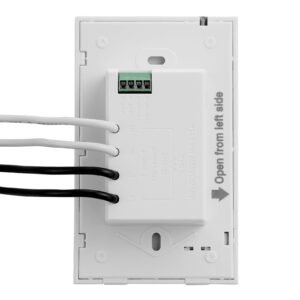 7 day programmable thermostat, home thermostats for radiant underfloor heating cable, heat pump, with gfci & sensitive sensor, lcd touchscreen, energy efficient, gray white (without wifi)