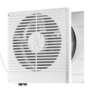 7.5 inch room to room fan, through wall fan with ac motor & bi directional adjustable wind, 180 cfm ventilation quiet exhaust vent for kitchen, living & laundry room, workshop