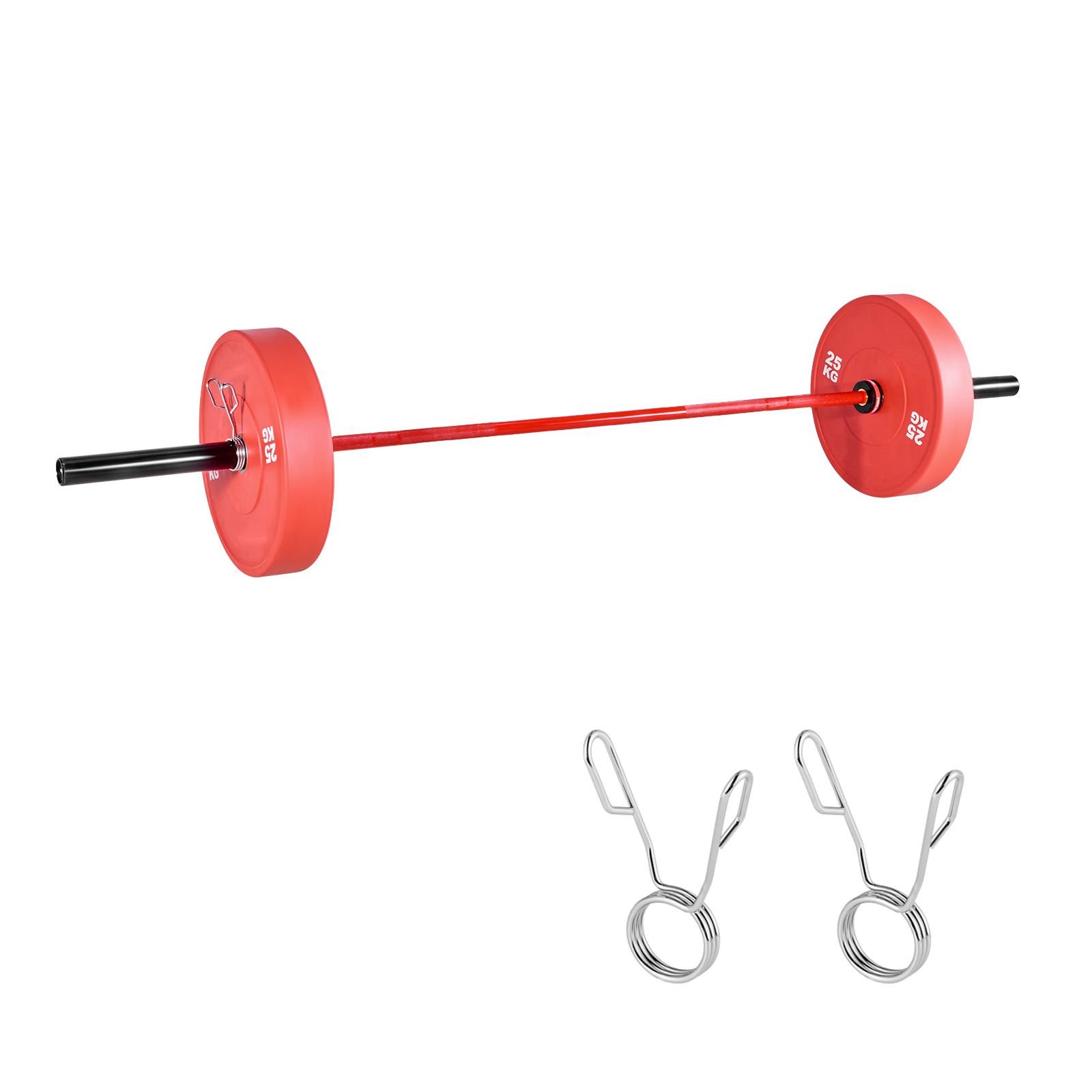 7ft barbell bar, fits 2 inch weight plates, barbell bar with knurled grip for strength training, weightlifting, squat, deadlift, bench press, curl, overhead press, 1000lbs/453kg capacity