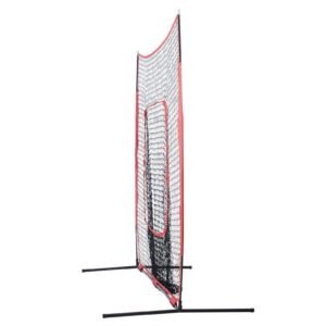 7x7 ft baseball softball practice net, portable baseball training net for hitting batting catching pitching, backstop baseball equipment training aids with carry bag and strike zone