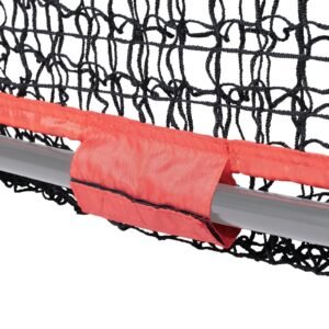 7x7 ft baseball softball practice net, portable baseball training net for hitting batting catching pitching, backstop baseball equipment training aids with strike zone (net only)