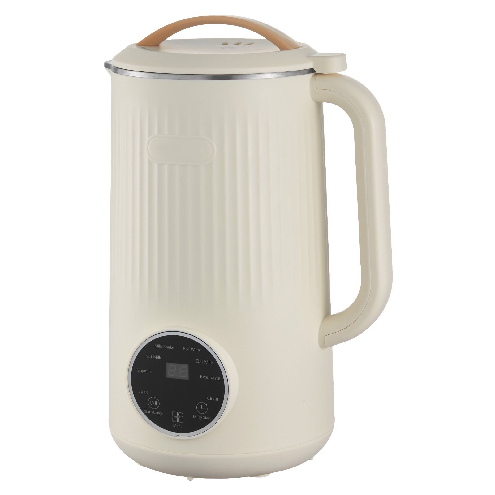 8 in 1 nut milk maker, 34 oz soy milk maker with 180w blending, for homemade oat, nut, soy, juice, milkshake, rice cereal, plant based beverages with self cleaning, boil water, 12 hour delay