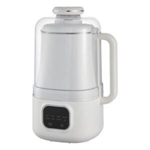 8 in 1 nut milk maker, 34 oz soy milk maker with 200w blending, for homemade oat, nut, soy, juice, milkshake, rice cereal, plant based beverages with self cleaning, boil water, 12 hour delay