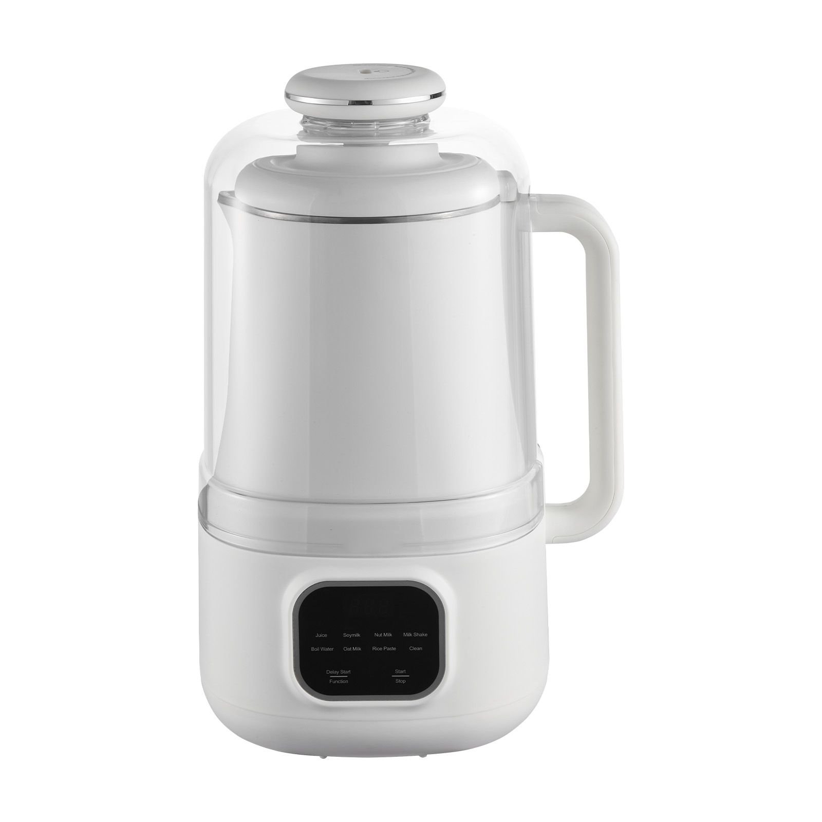 8 in 1 nut milk maker, 34 oz soy milk maker with 200w blending, for homemade oat, nut, soy, juice, milkshake, rice cereal, plant based beverages with self cleaning, boil water, 12 hour delay