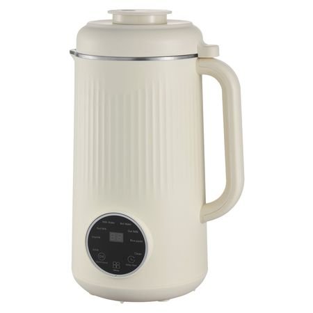 8 in 1 nut milk maker, 41 oz soy milk maker machine with 10 blades, for homemade oat, nut, soy, juice, milkshake, rice cereal, plant based beverages with self cleaning, boil water, 12 hour delay