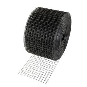 8 inch x 100ft solar panel bird guard, critter guard roll kit with 100pcs aluminum alloy fasteners, solar panel guard with rust proof pvc coating, 1/2 inch wire roll mesh