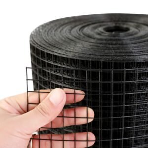 8 inch x 100ft solar panel bird guard, critter guard roll kit with 70pcs aluminum alloy fasteners, solar panel guard with rust proof pvc coating, 1/2 inch wire roll mesh