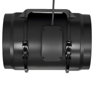 8" inline duct fan, 720 cfm ventilation exhaust fan quiet ac motor for heating cooling booster, grow tents, hydroponics