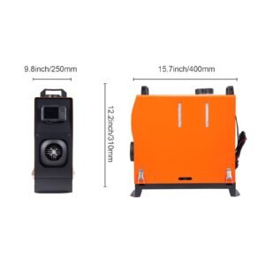 8 kw diesel air heater, bluetooth app control all in one diesel heater with automatic altitude adjustment, remote control and lcd, portable parking heater for rv trailer camper van boat