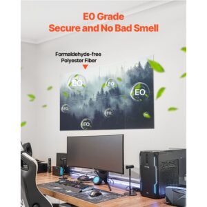 8 pack art acoustic panels, 63 x 23.62 x 0.4 inch soundproof wall tiles, self adhesive decorative sound dampening absorbing boards for home, office, studio, gaming room,theater,forest