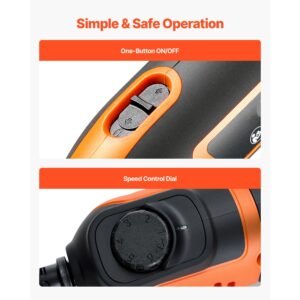 84 piece rotary tool kit, 200w mini power rotary tool corded , 6 level speed 8000 40000 rpm multi purpose diy tools for engraving, sanding, polishing, carving, grinding, cutting, diy crafts