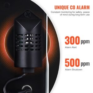 8kw diesel heater, 12v/24v all in one diesel air heater, with bluetooth app control, remote control and display screen, co alarm, fast heating portable diesel heater for vehicles and outdoors