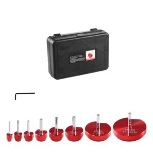 8Pcs PVC Pipe Reamer Kit, 8-Piece, Plastic Pipe Fitting Socket Saver Kit, Includes 1/2'', 3/4", 1", 1-1/4'', 1-1/2", 2", 3", 4'', for PVC, CPVC, ABS Fittings, for Exhaust, Drain, Pipes Cleaning