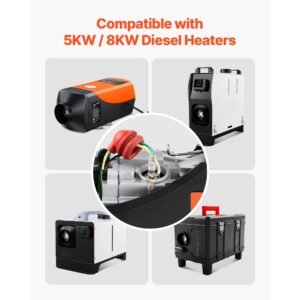 8v glow plug repair kit, glow plug heater repair parking heater maintenance kit with atomization mesh, compatible with 5kw 8kw diesel air heaters models, diesel heaters parts for car truck