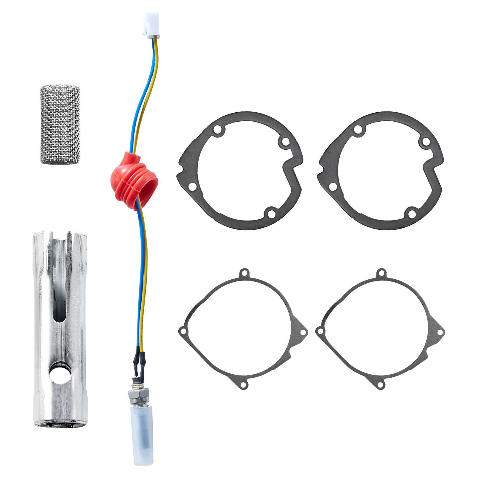 8v glow plug repair kit, glow plug heater repair parking heater maintenance kit with atomization mesh, compatible with 5kw 8kw diesel air heaters models, diesel heaters parts for car truck