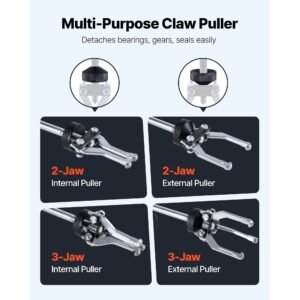 9 way slide hammer puller set, 15pcs front wheel hub bearing remover & rear wheel axle hub dent shaft puller tool kit, axle bearing puller tool kit and slide hammer remover set with carry box