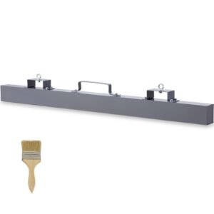 93 lbs hanging magnetic sweeper pickup tool, nail hang type magnetic forklift sweeper, industrial grade magnets steel material hunting accessories for picking up nails bolts metals iron chips