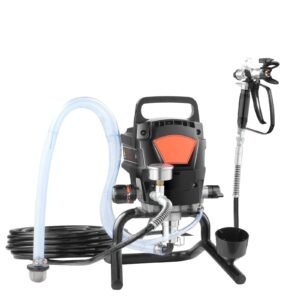 950w stand airless paint sprayer, 3000psi high efficiency electric airless sprayer, handheld paint sprayers for home interior and exterior furniture and fences, fine and even painting effect