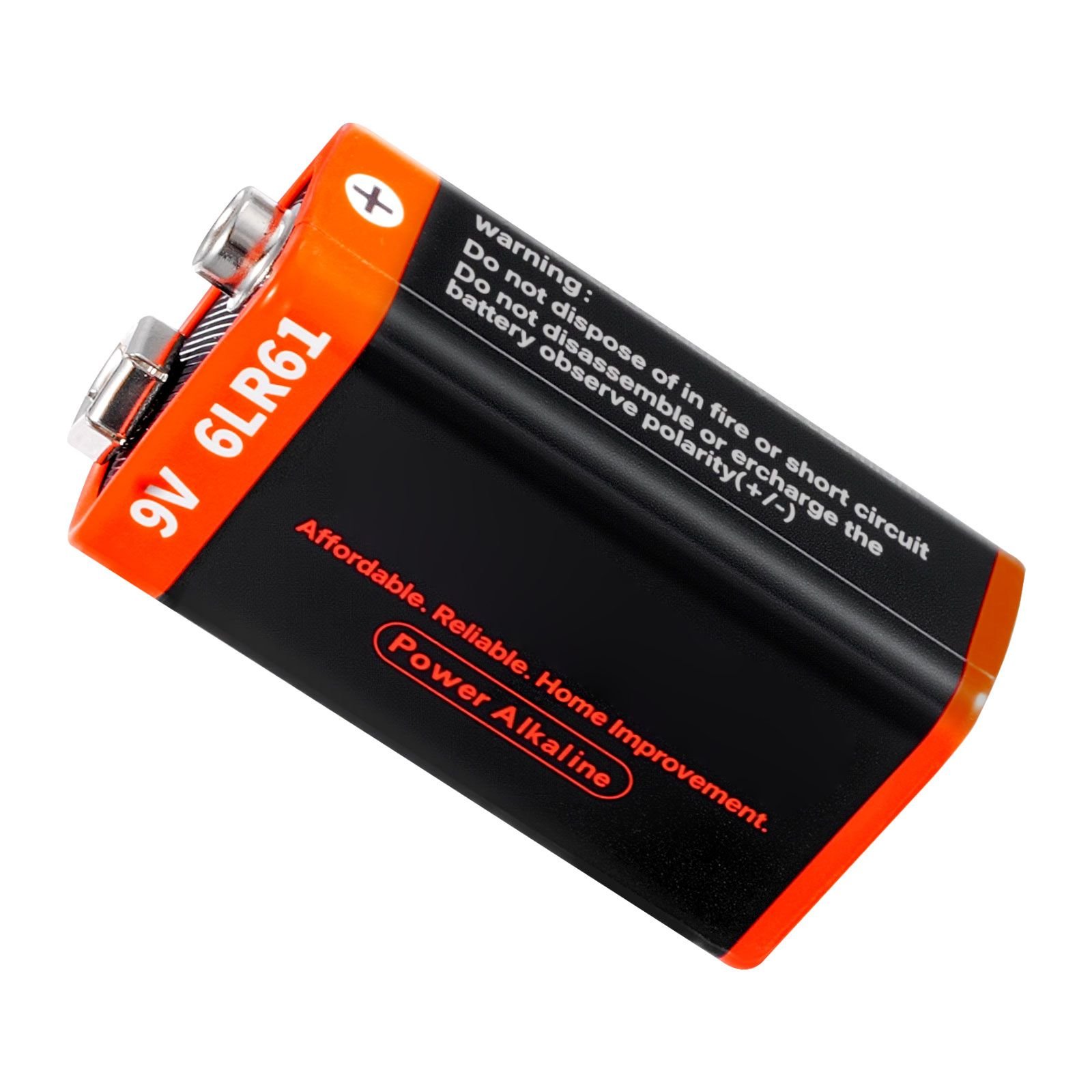 9v alkaline batteries, 12 pack, 9 volt square battery for smoke detector, 10 year shelf life, long lasting, all purpose, for fire alarm, household office business devices, electronics & audio