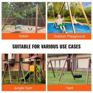 a frame middle swing set brackets, heavy duty carbon steel swing set hardware with mounting hardware, diy swing set bracket swing set kit for 4x4 legs & 4x6 beam, green (3 pcs)