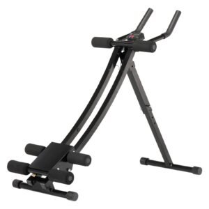 ab workout machine, ab workout equipment at home gym, core & abdominal trainers for women, 440 lbs weight capacity strength training ab cruncher, foldable adjustable fitness exerciser
