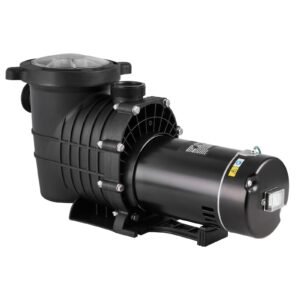 above ground pool pump, 2 hp, 110 gpm max flow single speed swimming pool pump, 110v/240v 3450 rpm 59 ft max head pool pump with filter basket, for above ground pools hot tubs spas