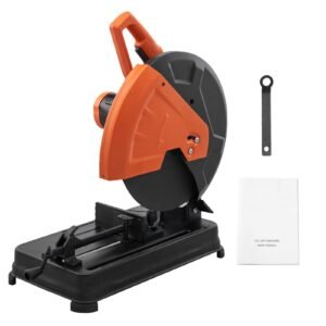 abrasive chop saw, 14"/355mm blade diameter cut off saw, 2300w 3600rpm steel cutting machine, 0 45° adjustable angle miter saw for cutting metal cutting chop saw for steel/rebar/iron/aluminum