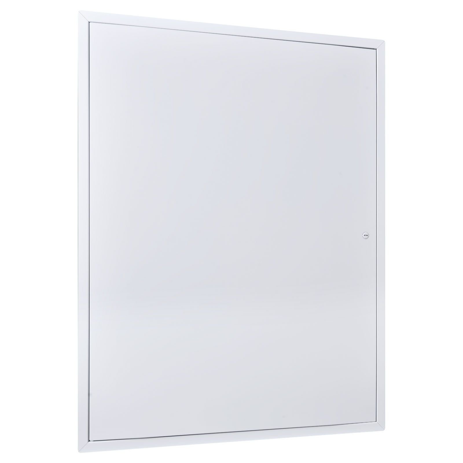 access panel for drywall, 33.2 x 25.2 in galvanized steel access door, easy install hinged service panel with screwdriver latch, for ceiling plumbing electrical, 24.4 x 32.4 in cutout size white