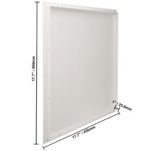 access panel for drywall & ceiling, 16 x 16 inch plumbing access panels, reinforced access door, heavy duty steel wall hole cover, easy install removable hinged panel for wiring & cables, silver