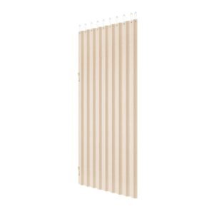 Accordion Door, 47 x 78 inch, Blackout Fabric Folding Magnetic Door Curtain, with Hanging Hooks, Interior Room Divider for Doorways, Closets, Bedrooms, Bathrooms, Living Rooms, Beige, 1 Panel