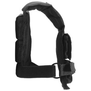 adjustable weighted vest, 35lb weight vest with iron weights, shoulder pad, and reflective stripe, body weight vest exercise set for men women, workout equipment for strength training running