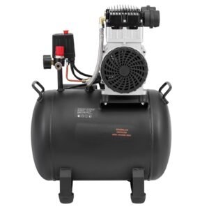Air Compressor, 10 Gallon Steel Tank, 2HP 5.3 CFM@90 PSI Oil Free Air Compressor & Max. 125PSI Pressure, 78dB Ultra Quiet Portable Compressor, for Auto Repair, Tire Inflation, Spray Painting
