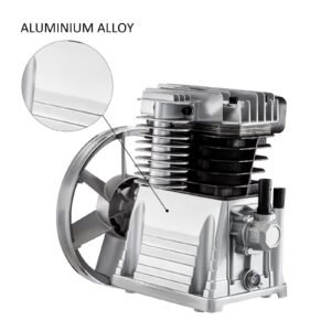 air compressor pump, 3hp 11.8cfm, industrial compressor head pump motor, 1300rpm high spped single stage twin cylinder aluminum air compressor head piston style splash lubrication pump