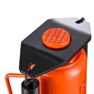 air hydraulic bottle jack, 12 ton/26455 lbs pneumatic hydraulic bottle jack with 10.43'' 19.88'' lifting range & manual hand pump, for pickup, truck, rv, auto repair, industrial engineering