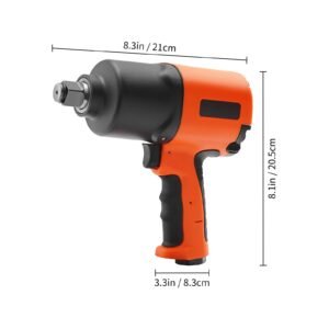 air impact wrench, 3/4 inch drive air impact gun, up to 1870ft lbs nut busting torque, composite pneumatic impact wrench for auto repairs and maintenance heavy duty