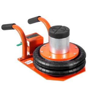air jack, 3 ton/6600 lbs, 3 8s pneumatic lifting jack with heightened column & 6 steel tubes, compact, easy to lift & space saving jack with thick rubber pad, fits for sedan, suv, pickup truck