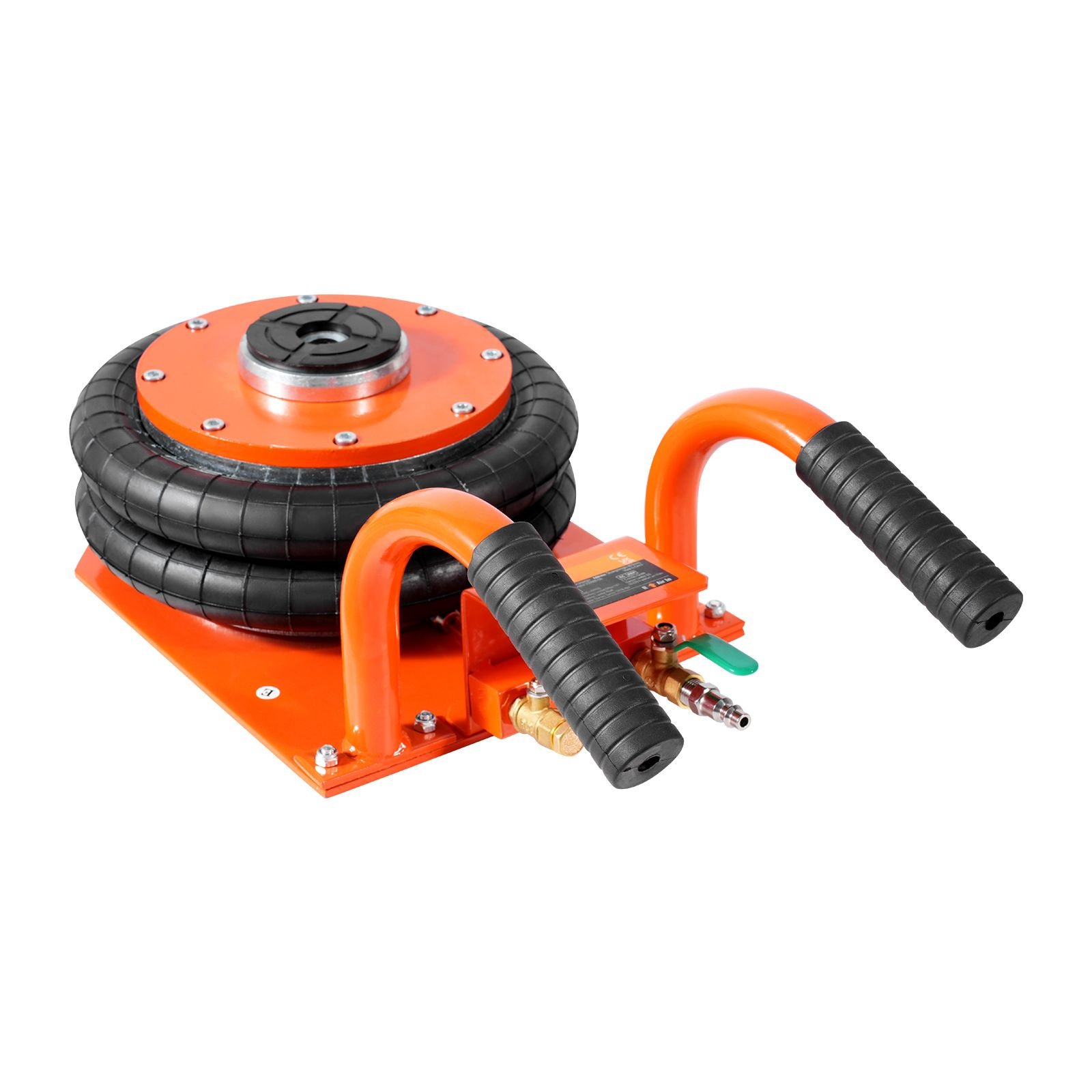 air jack, 3 ton/6600 lbs, 3 8s pneumatic lifting jack with heightened column & 6 steel tubes, compact, easy to lift & space saving jack with thick rubber pad, fits for sedan, suv, pickup truck
