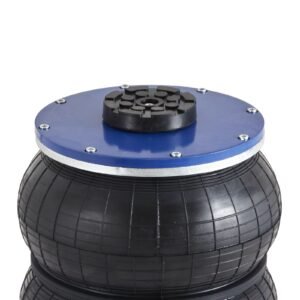 air jack, 3 ton/6600 lbs triple bag air jack, airbag jack with six steel pipes, lift up to 17.7", 3 5 s fast lifting pneumatic jack, with adjustable long handles for cars, garages, repair (blue)