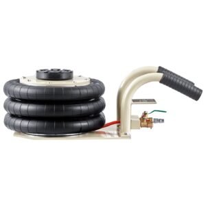 air jack, 3 ton/6600 lbs triple bag air jack, airbag jack with six steel pipes, lift up to 17.7 inch/450 mm, 3 5 s fast lifting pneumatic jack, with short handles for car repair