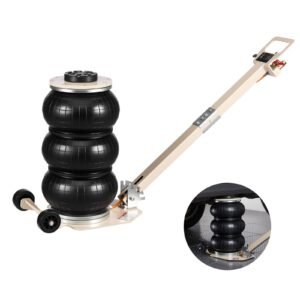 Air Jack, 3 Ton/6613 lbs Triple Bag Air Jack, Airbag with Six Steel Pipes, Lift Up to 17.7 inch/450 mm, 1-6 s Fast Lifting Pneumatic with Adjustable Long Handle for Car, SUV, Pickup Truck Repair