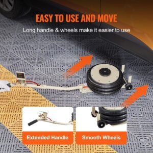air jack, 3t / 6600 lbs triple bag air jack, airbag jack with six steel pipes, lift up to 17.7 inch/450 mm, 3 5 s fast lifting pneumatic jack, with long handles for car, garage, repair