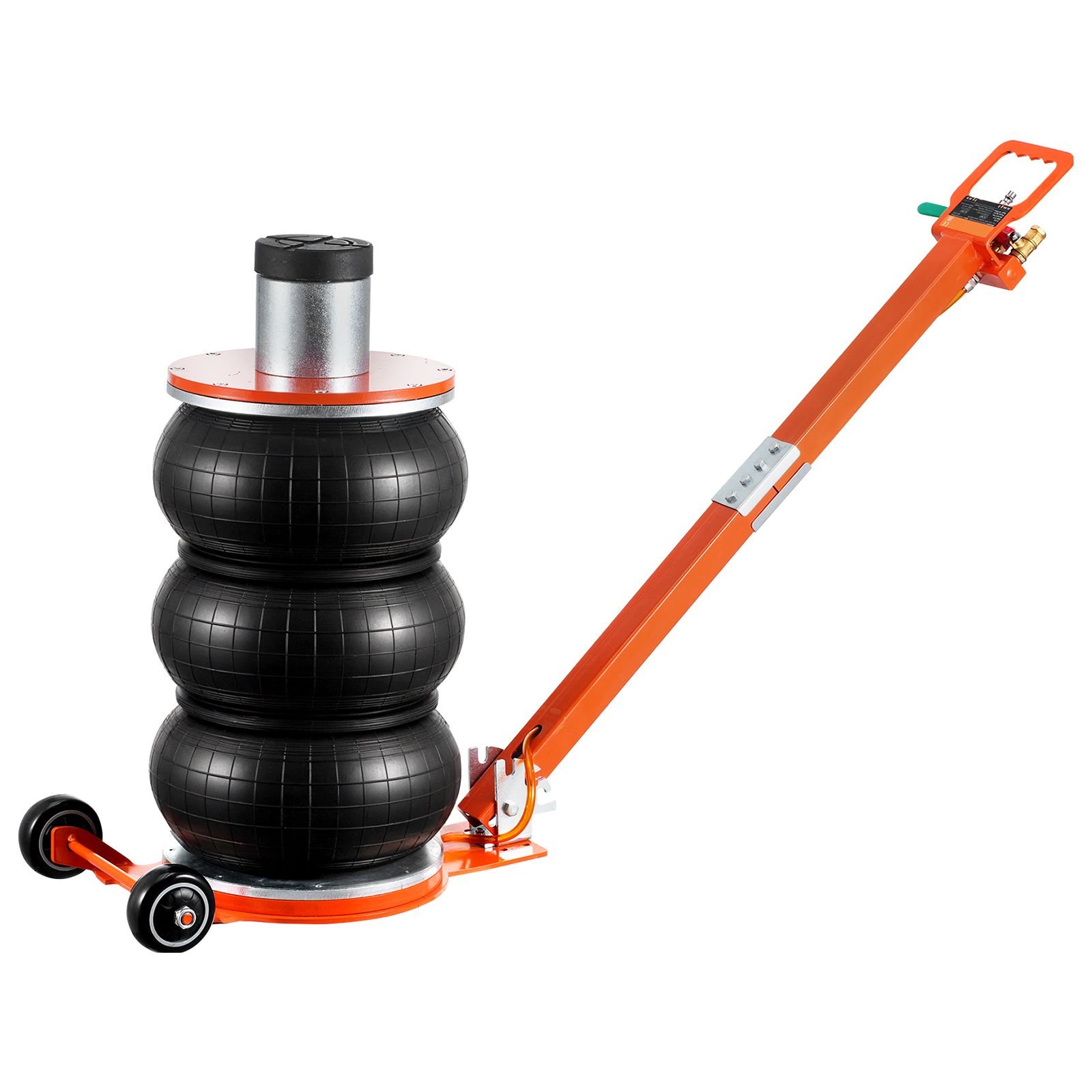 air jack, 5 ton/11000 lbs, 4 10 s pneumatic lifting jack with heightened column & adjustable handle, easy to lift & space saving jack with thick rubber pad, fits for sedan, suv, pickup truck