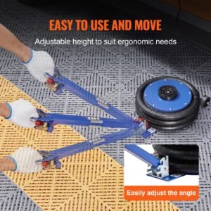 air jack, 5 ton/11000 lbs triple bag air jack, airbag jack with six steel pipes, lift up to 18.5 inch/470 mm, 3 5 s fast lifting pneumatic jack, with adjustable handle for car, garage, repair