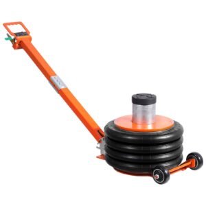 air jack, 6 ton/13000 lbs, 2 5 s pneumatic lifting jack with heightened column & adjustable handle, easy to lift & space saving jack with thick rubber pad, fits for sedan, suv, pickup truck